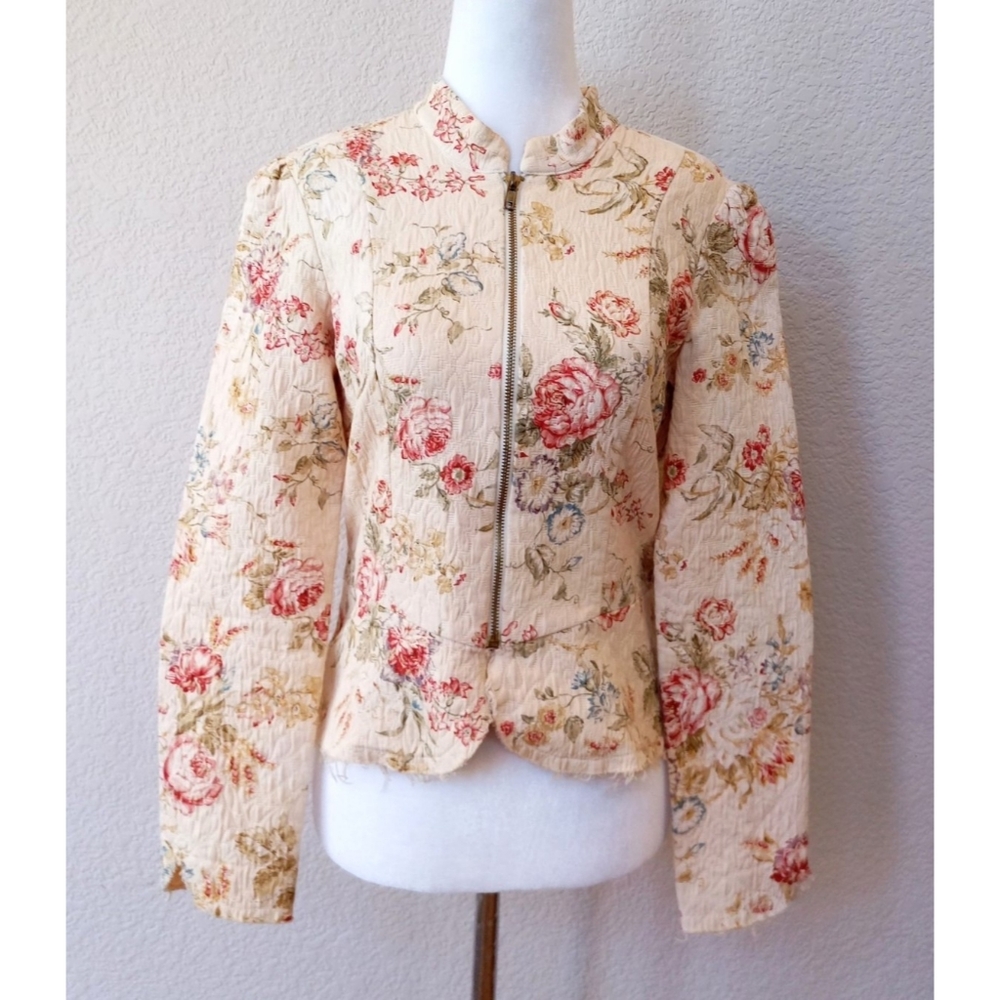 Nathalie Seaver Grenier floral quilted jacket